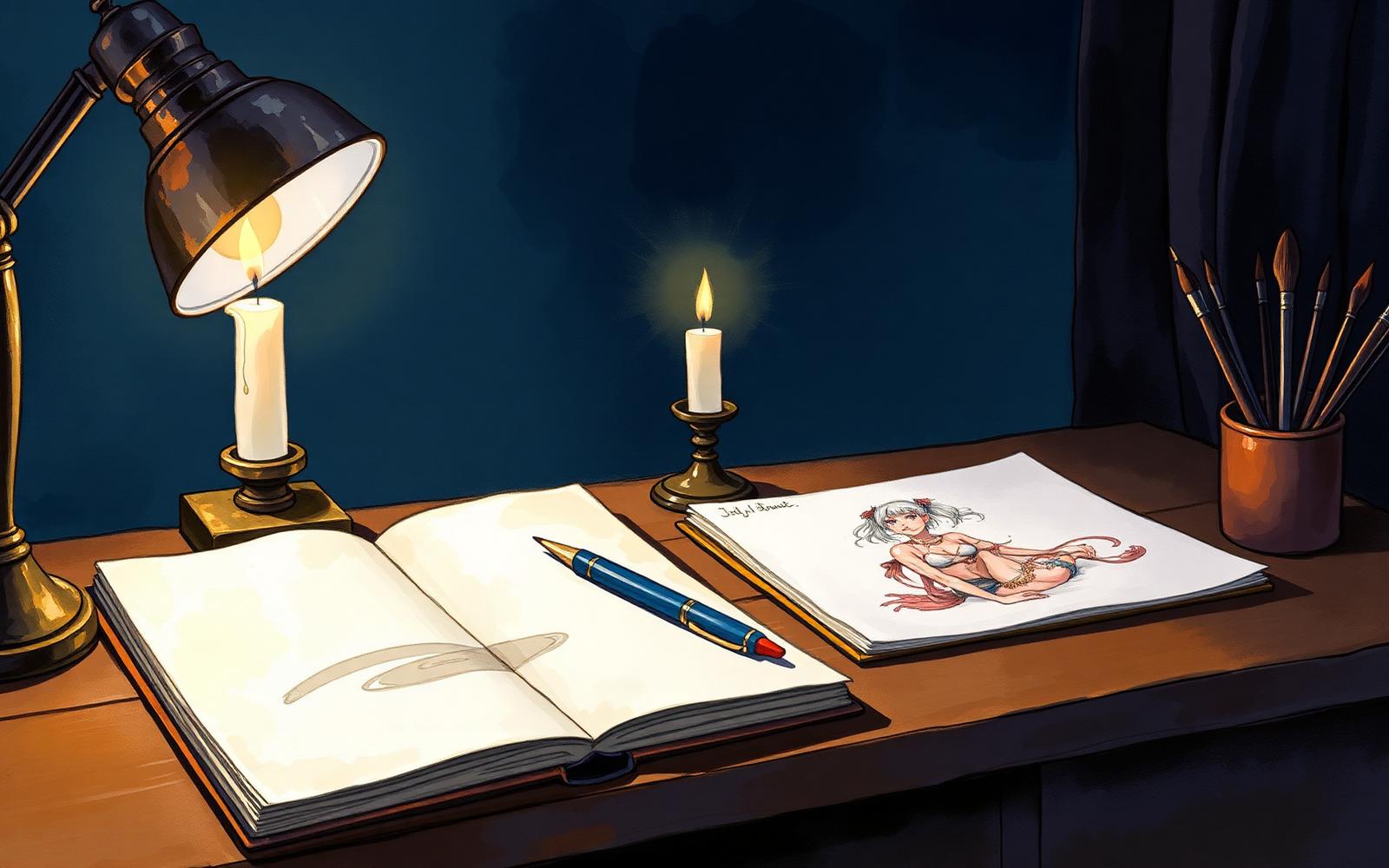 Illustrating while I write: when drawing solves the plot