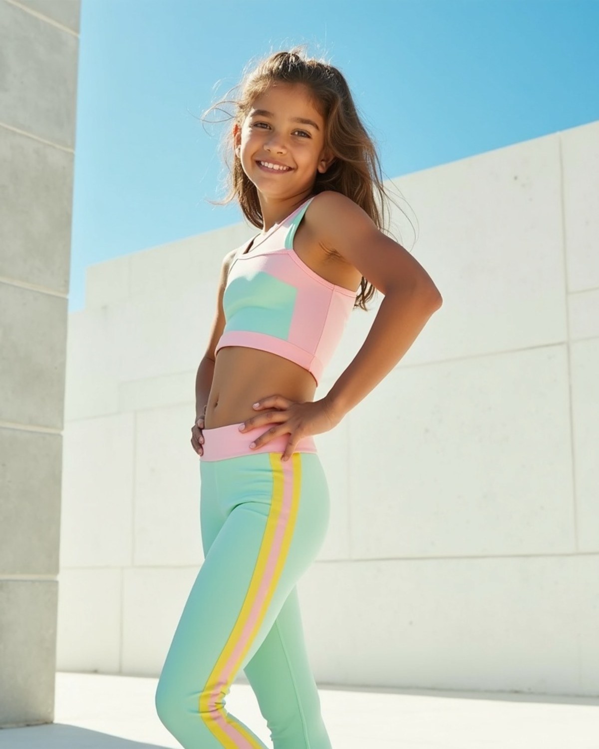 Girls Activewear licensed fashion design — look 6