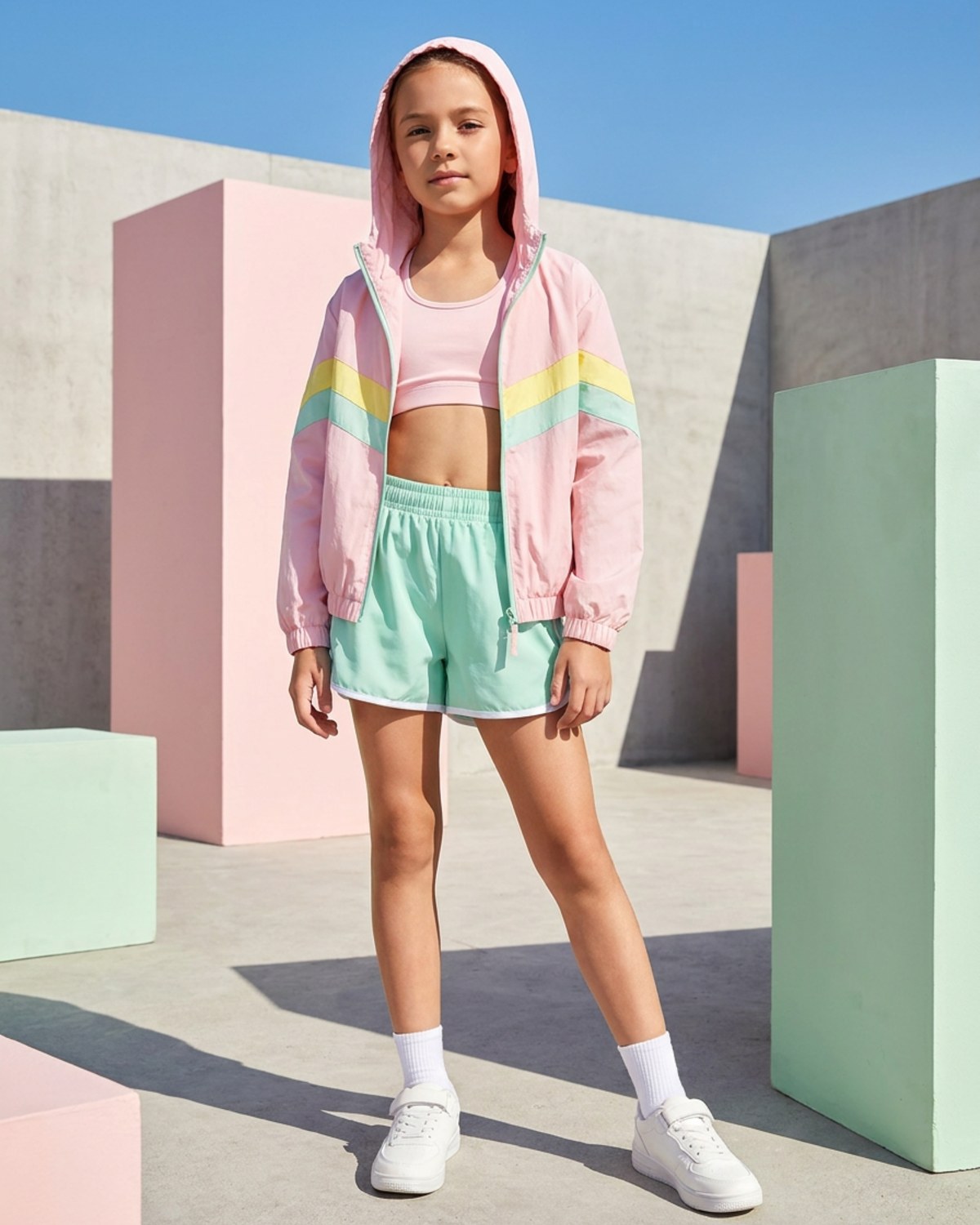 Girls Activewear licensed fashion design — look 3